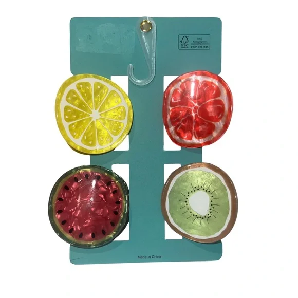 Piper K Fruit Hair Clip Set - Picture 6 of 6